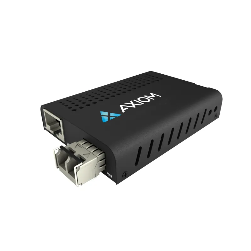 Axiom Mini 1Gbs Rj45 To 1G Sx Media Converter Mmf Lc 550M 850Nm