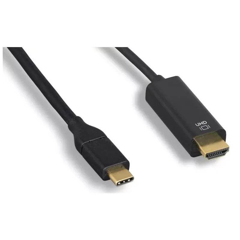 Usb-C Male To Hdmi Male Adapter Cable - Black 3Ft