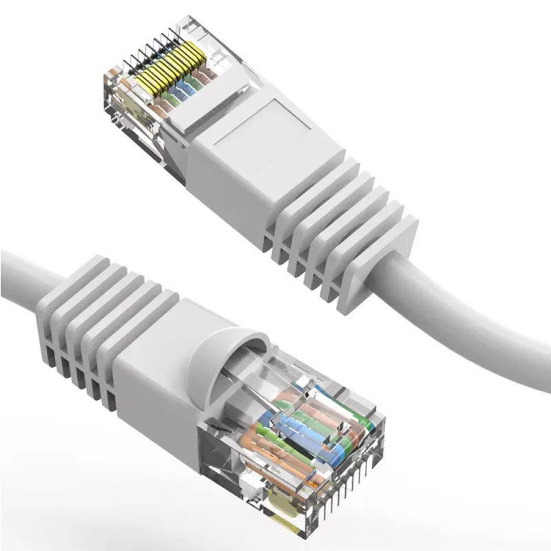 75Ft Cat5E 350Mhz Patch Cable Molded Boot White