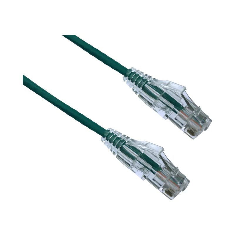 2Ft Cat6A Bendnflex Ultra-Thin Snagless Patch Cable 650Mhz Green