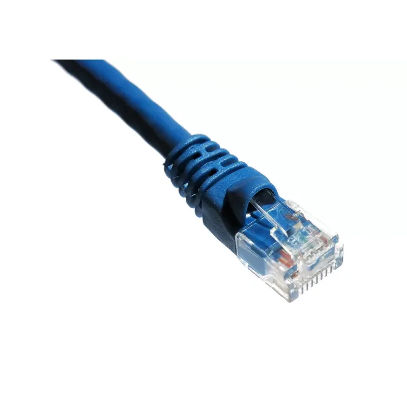 6Ft Cat6A 650Mhz Patch Cable Molded Boot Blue