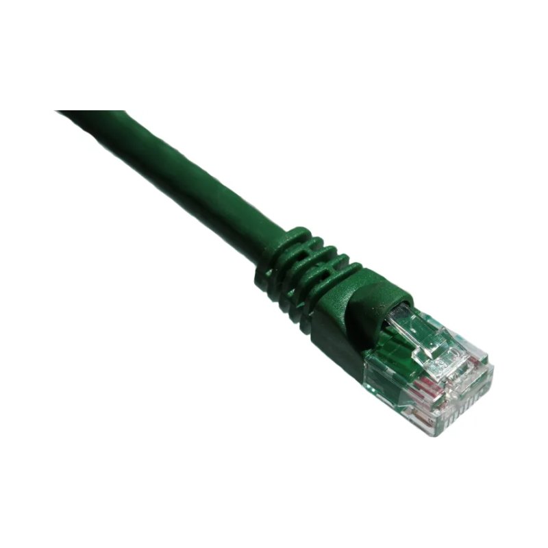 100Ft Cat6A 650Mhz Patch Cable Molded Boot Green