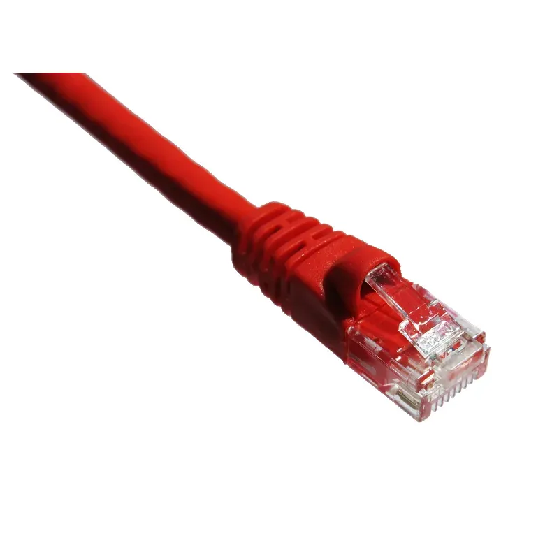 15Ft Cat6A 650Mhz Patch Cable Molded Boot (Red)
