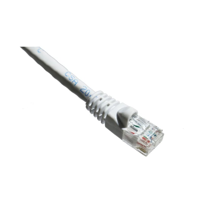 25Ft Cat6A 650Mhz Patch Cable Molded Boot  White