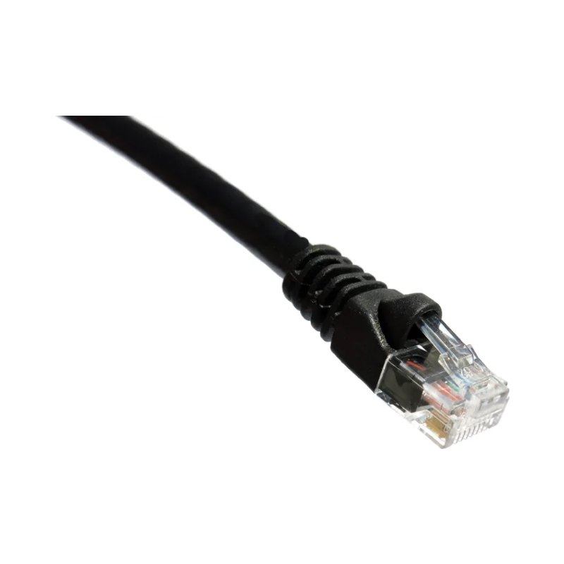 25Ft Cat6A 650Mhz Patch Cable Molded Boot Black