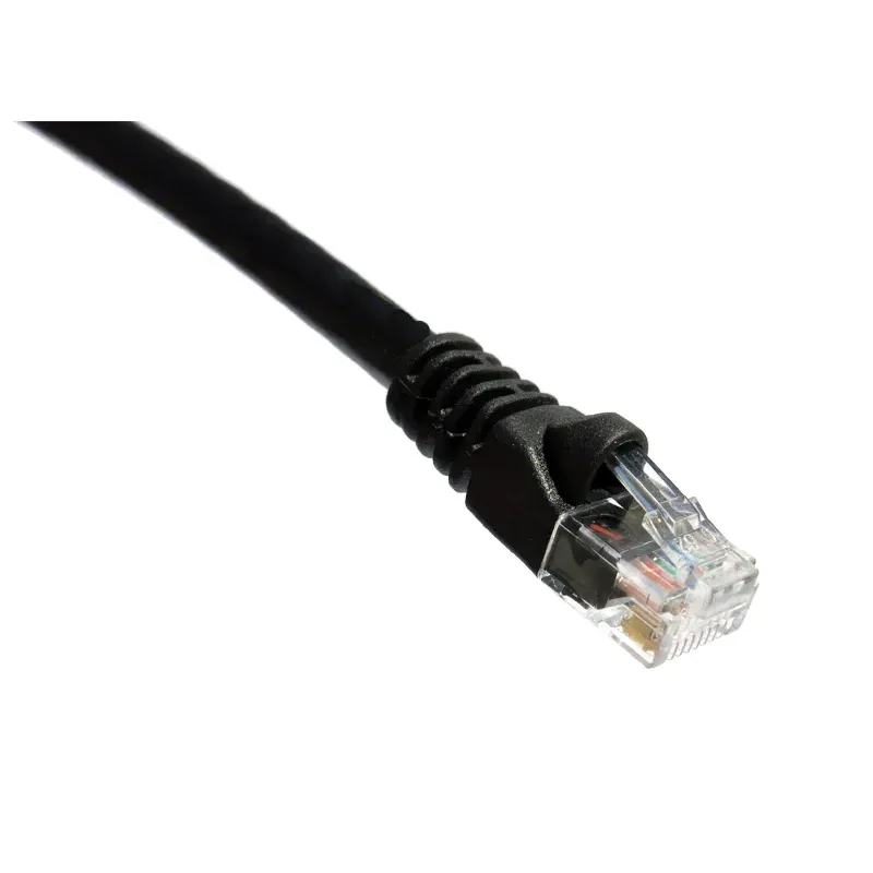 25Ft Cat6A 650Mhz Patch Cable Molded Boot Black