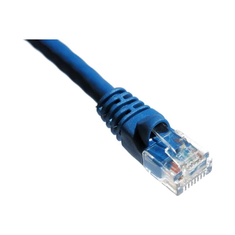 10Ft Cat6A 650Mhz Patch Cable Molded Boot  Blue