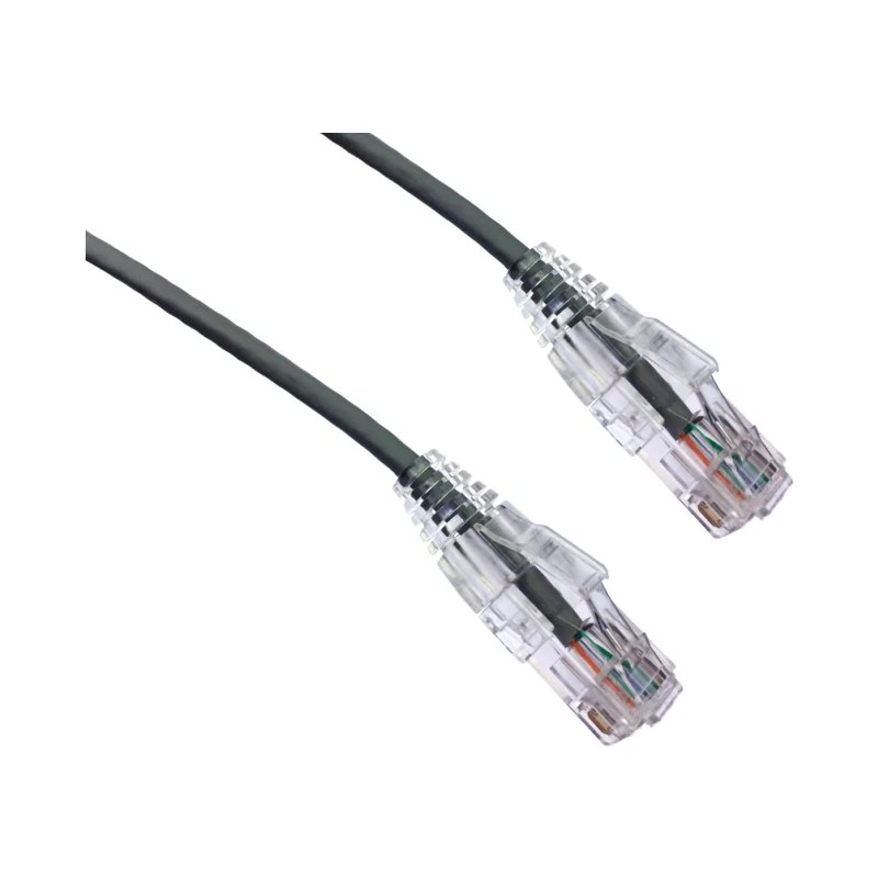 2Ft Cat6A Bendnflex Ultra-Thin Snagless Patch Cable 650Mhz Grey