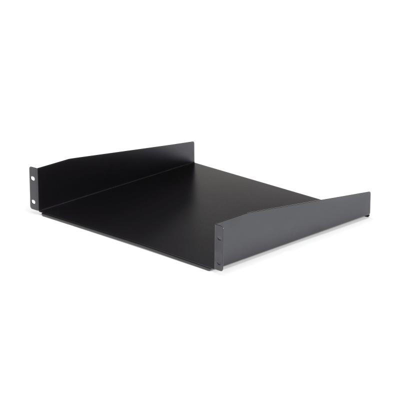 StarTech.com Étagère Rack Serveur 2U - Étagère Cantilever Universelle pour Armoire Rack d'Équipement Réseau 19" - Acier Haute Résistance - Poids Max 20kg - Profondeur de 40,6cm, Noir
