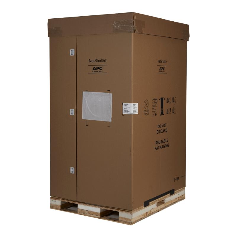 APC NetShelter SX 42U 600 mm de largeur x 1070 mm de profondeur Enveloppe avec côtés Noir - 907 kg. Emballage antichoc