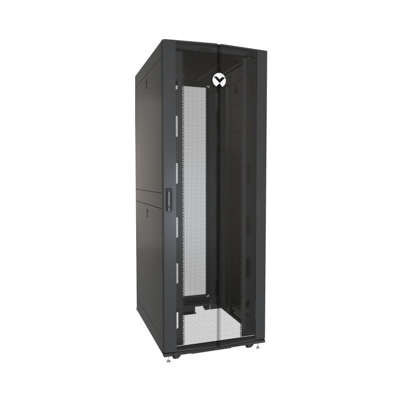 Vertiv VR3157 rack cabinet 48U Freestanding rack Black, Transparent