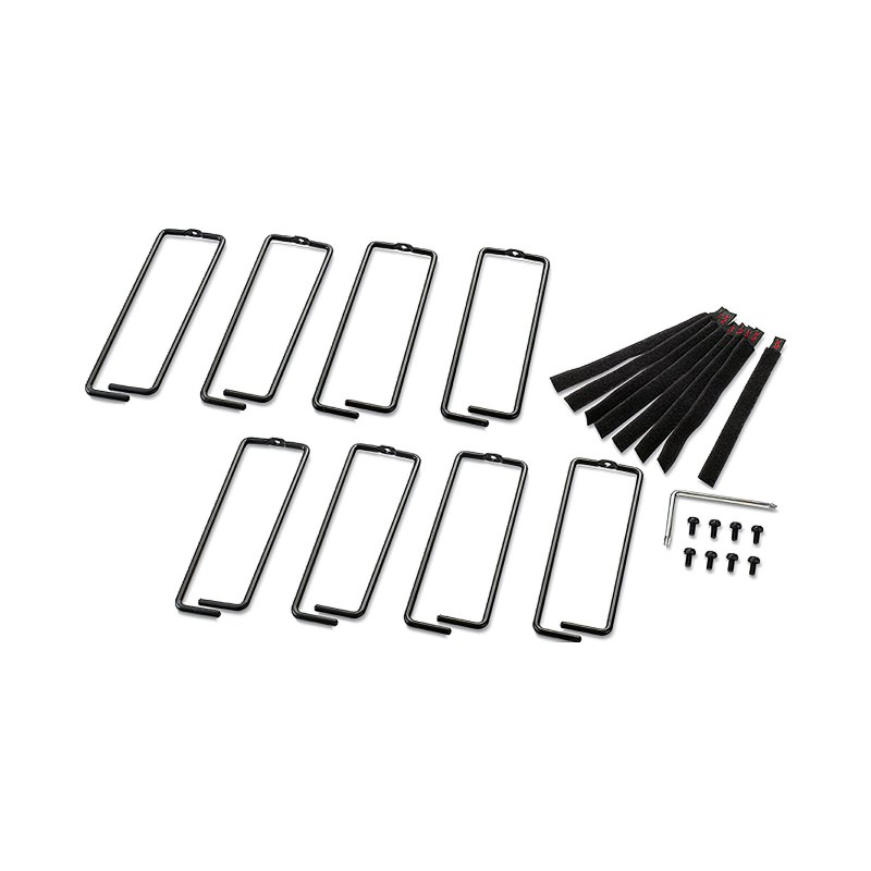 APC NetShelter Cable Management, Vertical Cable Manager, Rings, for NetShelter 750 and 800mm W Enclosures, Set of 8, 76 x 19 x 203 mm