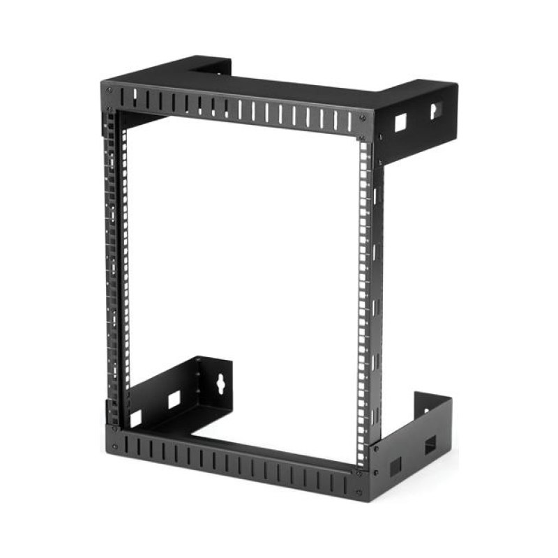 StarTech.com 2-Post 12U Heavy-Duty Wall-Mount Network Rack, 19" Open Frame Server Rack, 12" Deep, Wall Mount Data Rack for IT / AV / Patch Panel / Computer Equipment - Cage Nuts & Screws Included