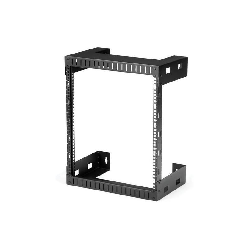 StarTech.com Rack Réseau Mural 12U à 2 Montants, Rack Serveur 19" à Cadre Ouvert, Profondeur 12", Rack de Données Mural pour IT/AV/Panneau de Patch/Equipement IT - Écrou et Vis de Cage Inclus