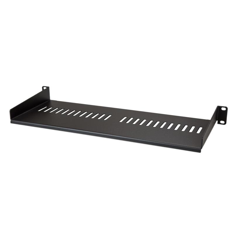 StarTech.com Étagère pour Rack Serveur 1U, Plateau Cantilever Universel Ventilé pour Rack d'Équipement Réseau 19" et Armoire, Acier Gros Calibre, Capacité de poids 20kg, Étagère de 18cm de Profondeur