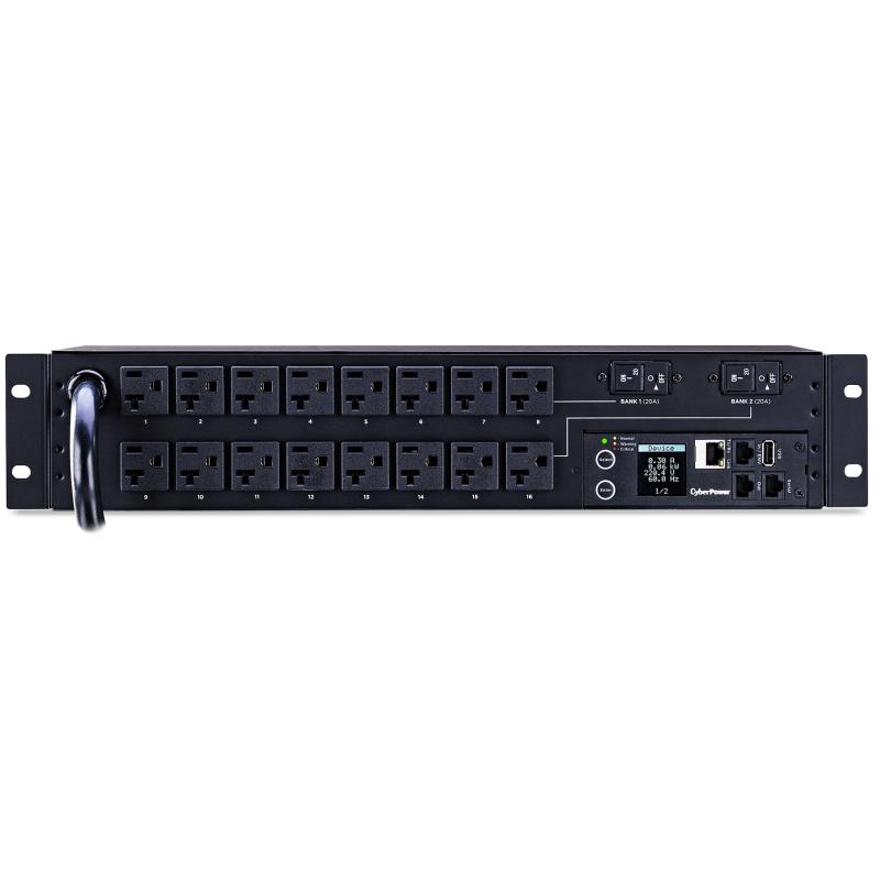 CyberPower PDU31003 unité de distribution d'énergie 16 sortie(s) CA 2U Noir