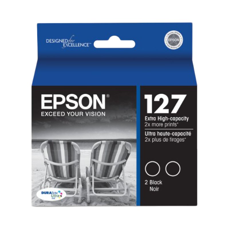 Epson T127120-D2 ink cartridge 2 pc(s) Original High (XL) Yield Photo black