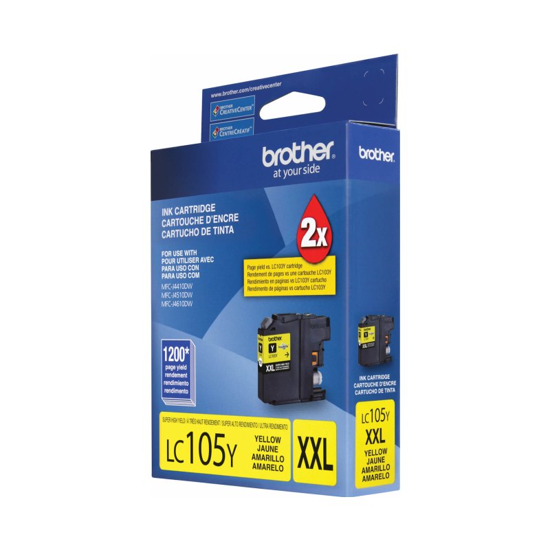 Brother LC-105YS ink cartridge Original Extra (Super) High Yield Yellow