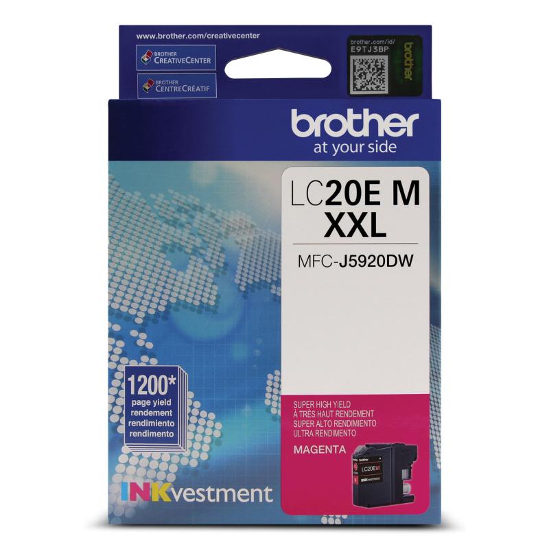 Brother LC20EMS cartouche d'encre 1 pièce(s) Original Rendement extra (super) élevé Magenta