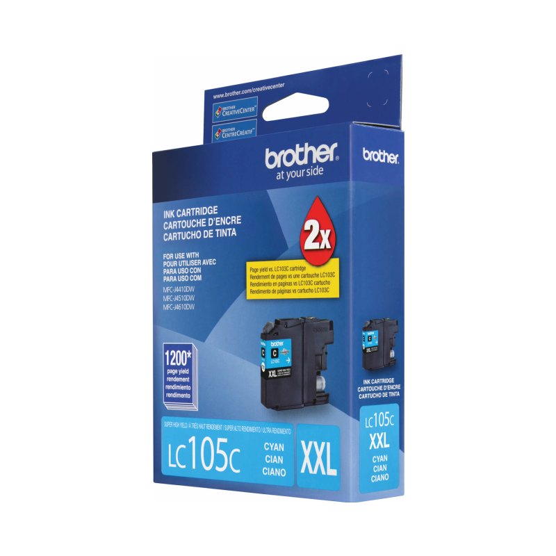 Brother LC-105CS ink cartridge Original Extra (Super) High Yield Cyan