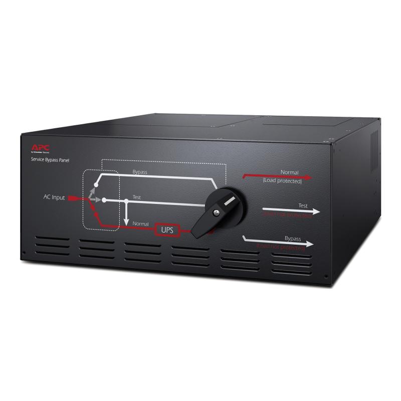 APC Panneau de contournement de maintenance – 200/208/240 V ; 125A ; entrée matérielle ; sorties (2) L6-30R (4) L6-20R