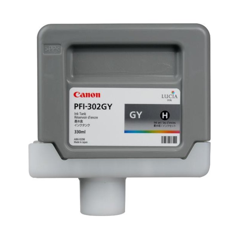 Pfi-302Gy Gray Ink Tank 330Ml For Ipf8100/9100 No Returns