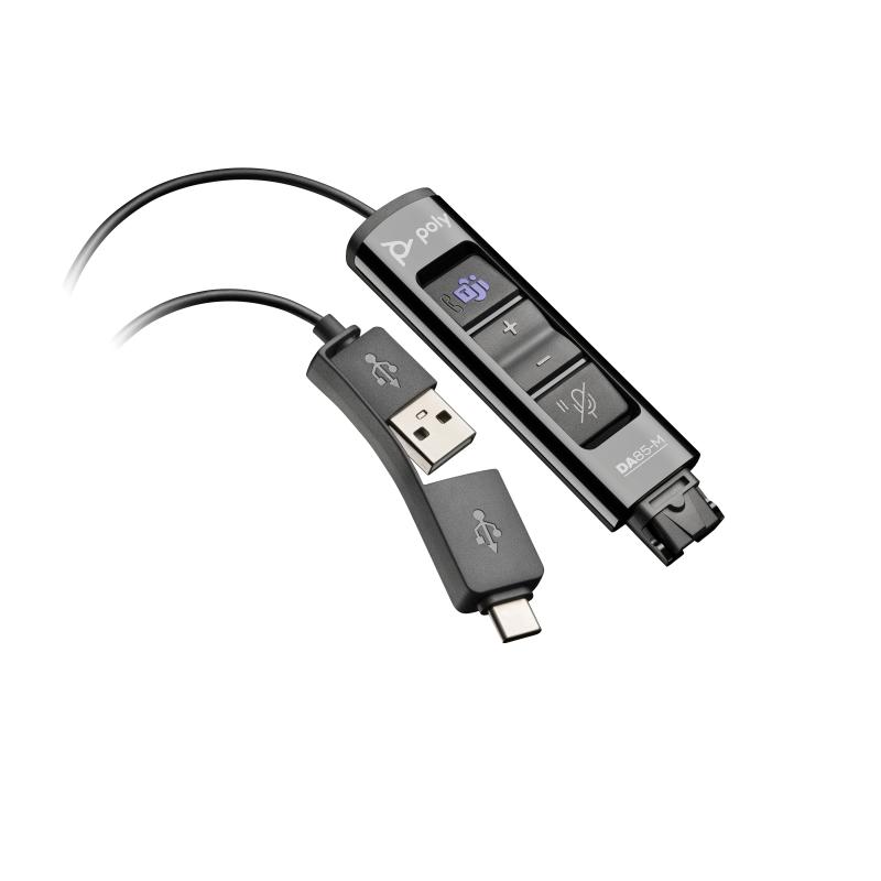 HP Poly Adaptateur USB vers QD Poly DA85-M compatible TAA