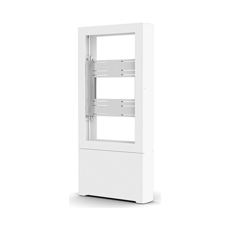 Chief Impact Floor Standing Back-to-Back Kiosk – Portrait 40” White