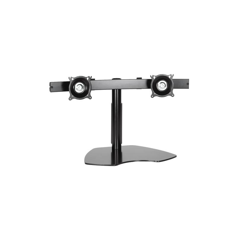 Chief Dual Horizontal Monitor Table Stand Noir