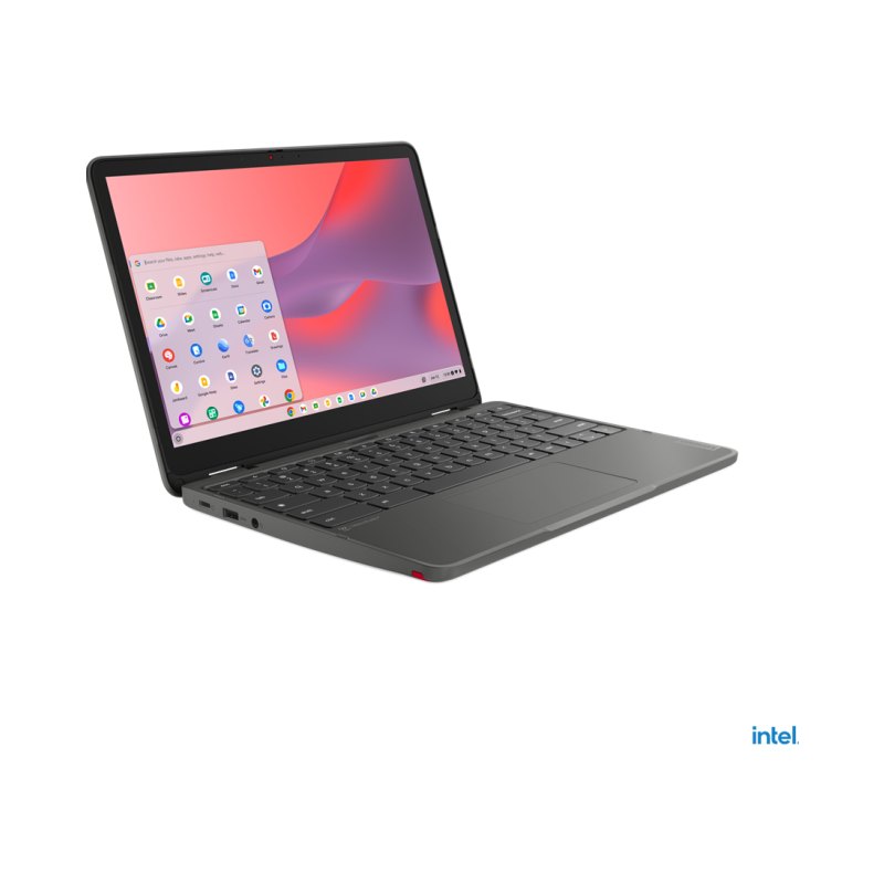 Lenovo 500e Yoga Chromebook Gen 4 Intel® N N100 31 cm (12.2") Touchscreen WUXGA 4 GB LPDDR5-SDRAM 32 GB eMMC Wi-Fi 6E (802.11ax) ChromeOS Grey QWERTY US English