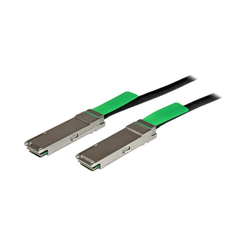 StarTech.com MSA Uncoded Compatible 2m 40G QSFP+ to QSFP+ Direct Attach Breakout Cable Twinax - 40 GbE QSFP+ Copper DAC 40 Gbps Low Power Passive Transceiver Module DAC - TAA