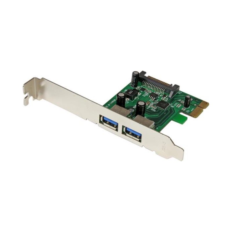StarTech.com 2 Port PCI Express PCIe SuperSpeed (5Gbps) USB 3.0 Card Adapter with UASP - SATA Power - TAA