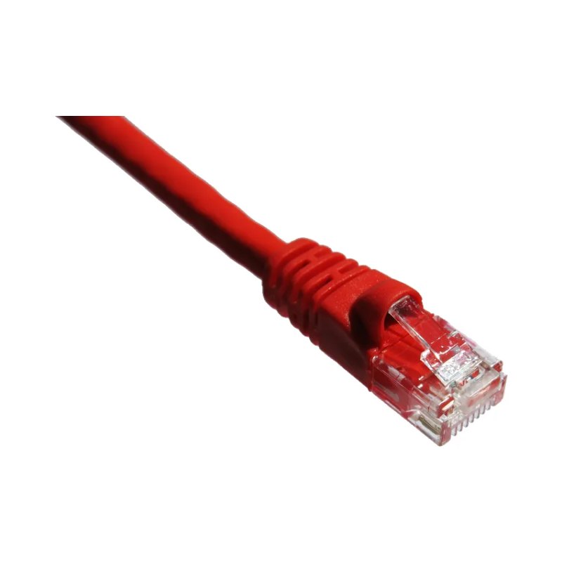 100Ft Cat6A 650Mhz Patch Cable Molded Boot  Red