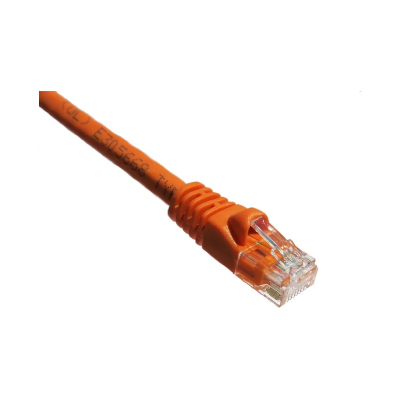 15Ft Cat6A 650Mhz Patch Cable Molded Boot (Orange)