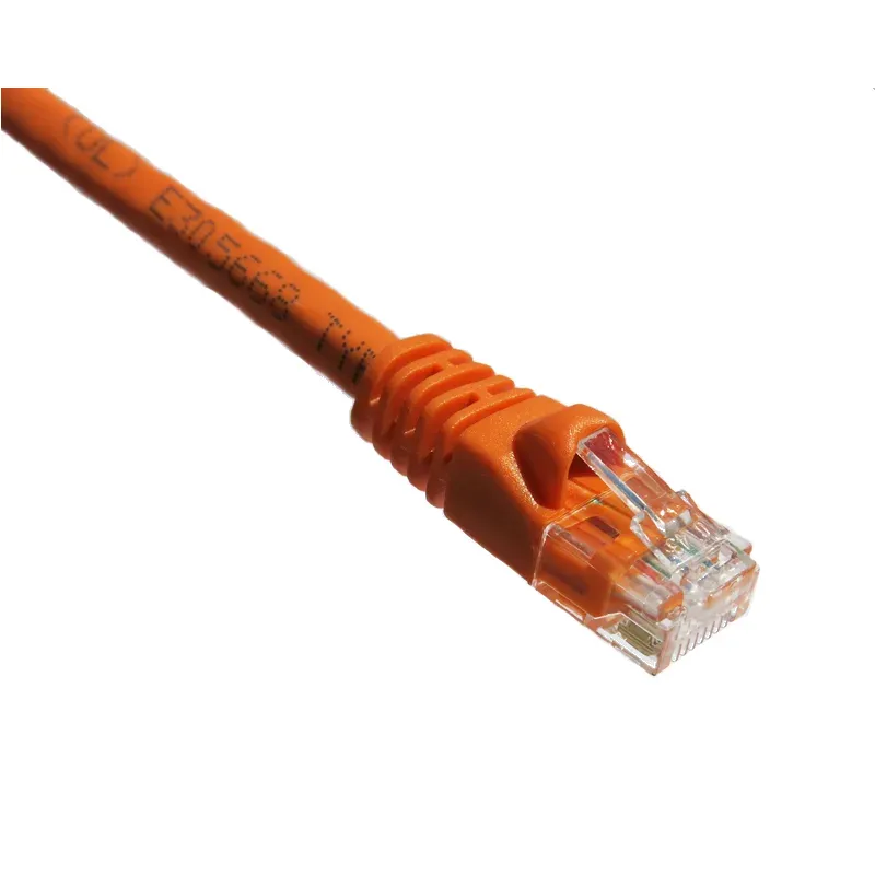 15Ft Cat6A 650Mhz Patch Cable Molded Boot (Orange)