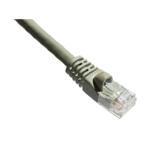 10Ft Cat6A 650Mhz Patch Cable Molded Boot (Grey)