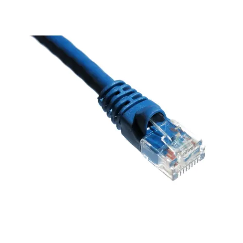 Axiom 7Ft Cat6A 650Mhz Patch Cable Molded Boot (Blue)