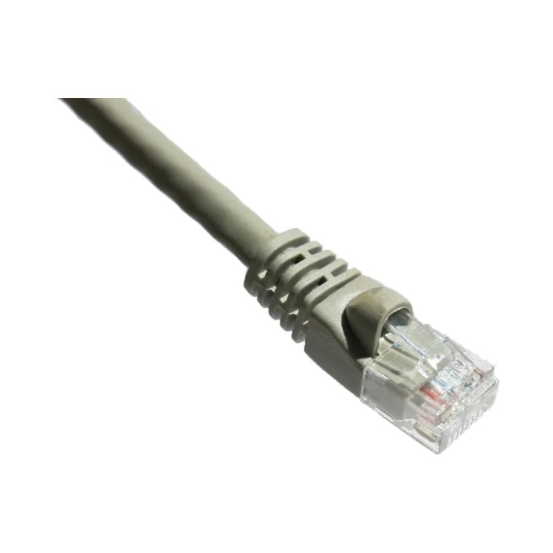 Axiom 50Ft Cat6A 650Mhz Patch Cable Molded Boot (Gray)