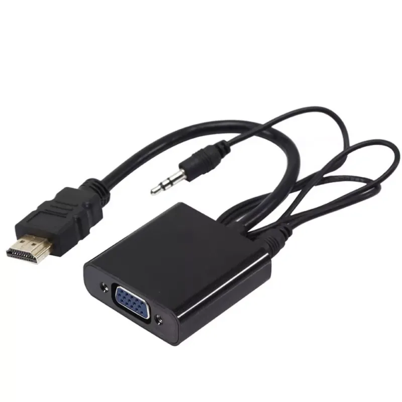 Hdmi Male To Vga Female Adapter With Audio