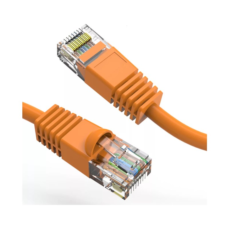 100Ft Cat6 550Mhz Cable Clear-Snagless Univ Boot