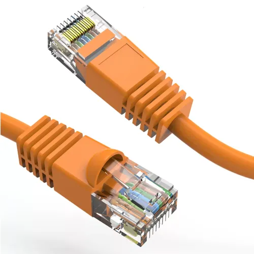 100Ft Cat6 550Mhz Cable Clear-Snagless Univ Boot