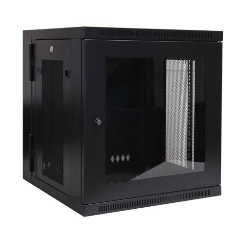12U Wall Mount Rack Enclosure Cabinet W/ Plexiglass Front Door