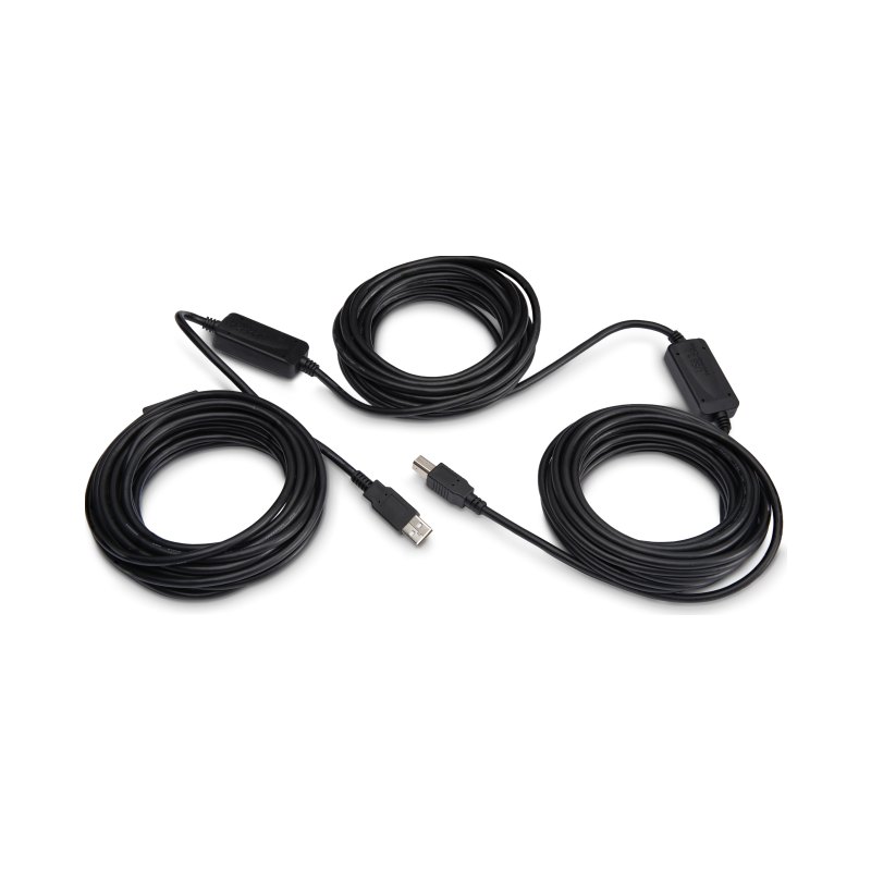 StarTech.com 50ft (15m) Active USB 2.0 A to B Cable, Long USB Printer Cable, 1x USB-A (M), 1x USB-B (M) - Black