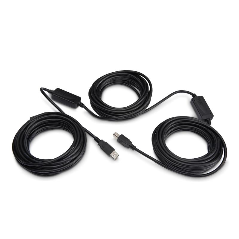 StarTech.com 50ft (15m) Active USB 2.0 A to B Cable, Long USB Printer Cable, 1x USB-A (M), 1x USB-B (M) - Black