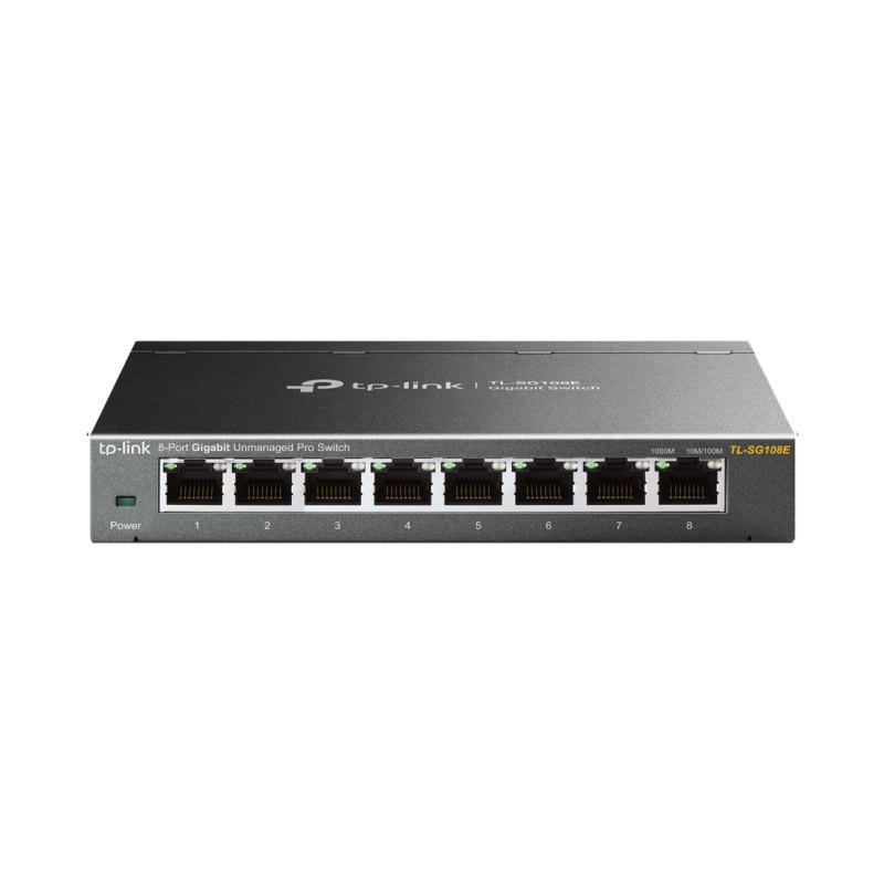 TP-Link TL-SG108E network switch Managed L2 Gigabit Ethernet (10/100/1000) Black