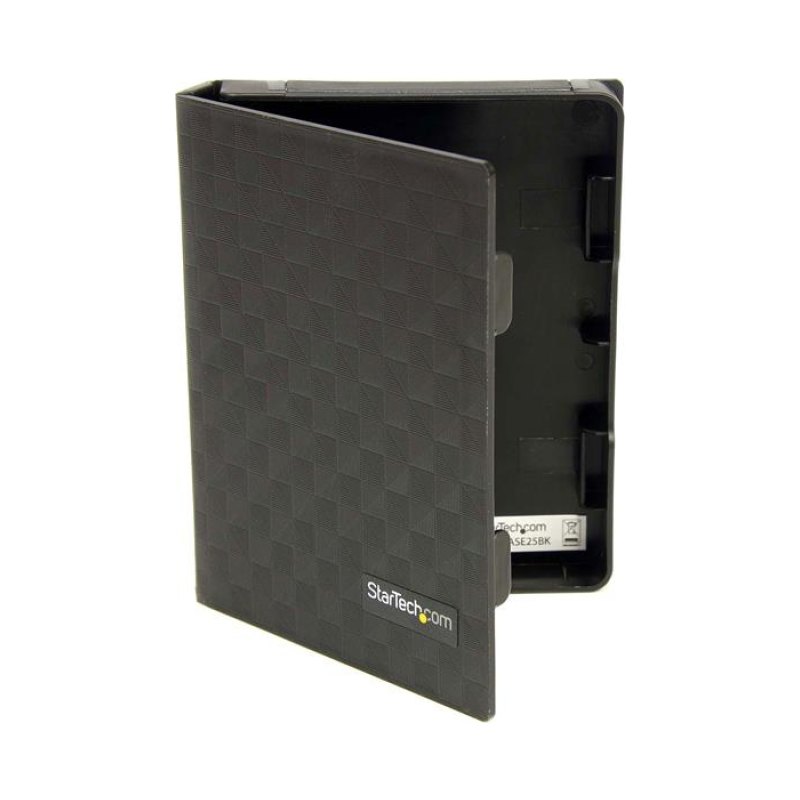 StarTech.com 2.5in Anti-Static Hard Drive Protector Case - Black (3pk), TAA-Compliant