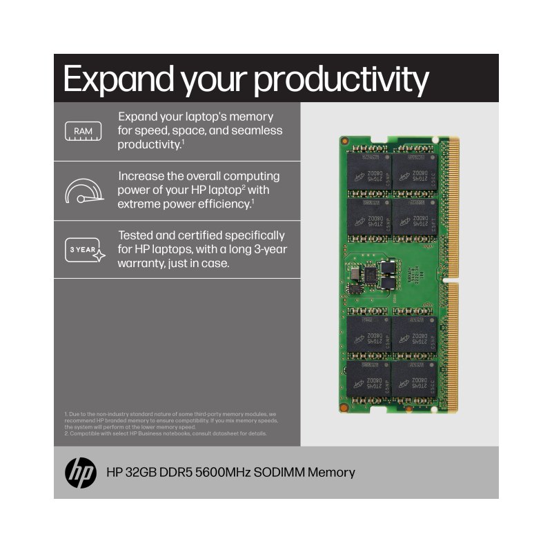 HP Mémoire SODIMM 32 Go DDR5 5600 MHz