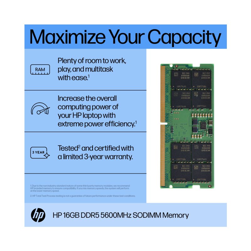 HP Mémoire 16 Go DDR5 5600 SODIMM