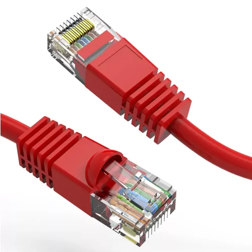 20Ft Cat5E 350Mhz Patch Cable Molded Boot  Red