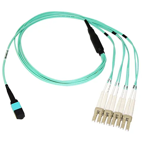Mpo Female To 4 Lc Om3 Fiber Breakout Cable